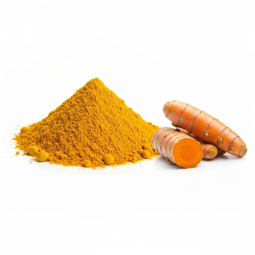 Turmeric root and powder